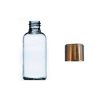 50ml clear plastic bottle with black cap